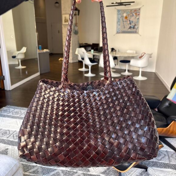 Handbags - Authentic Dragon Diffusion Santa Croce Big bag in Dark Brown